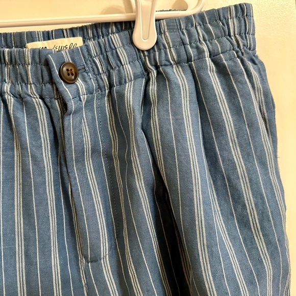 Madewell Linen Blend Track Trousers in Stripe - Picture 5 of 5